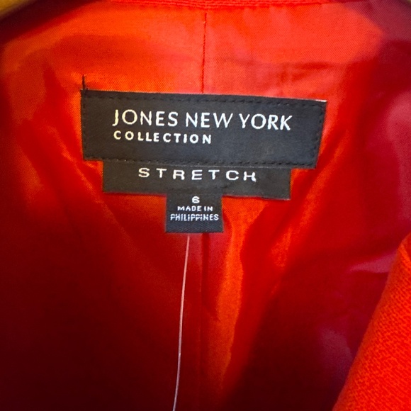 Jones, New York collection stretch blazer red - Picture 4 of 7